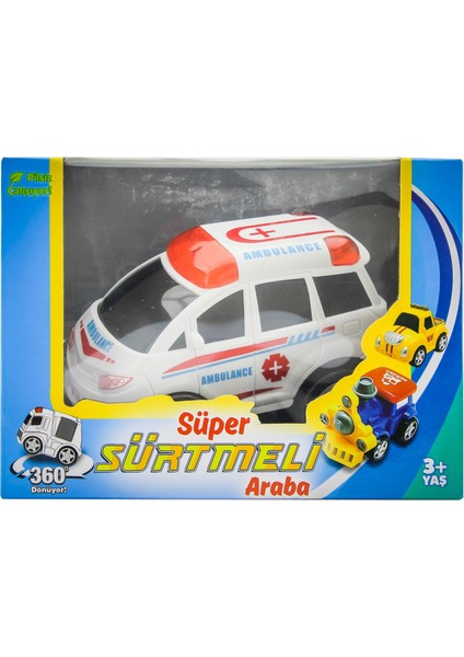 Sürtmeli Kırılmaz Kutulu Ambulans Kız Erkek Çocuk Oyuncak Eğitici Oyuncaklar