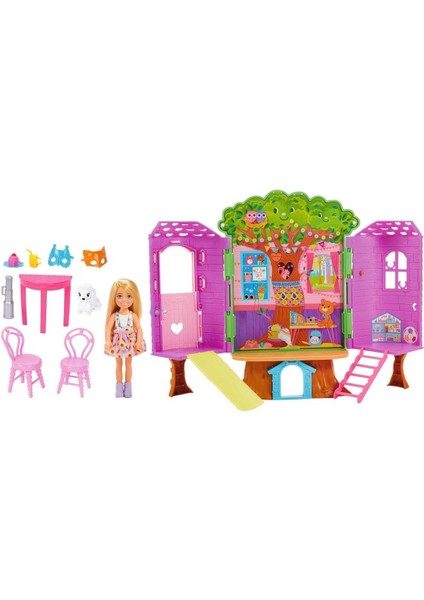 HPL70 Chelsea'nin Ağaç Evi Kız Erkek Çocuk Oyuncak Eğitici Oyuncaklar modelleri