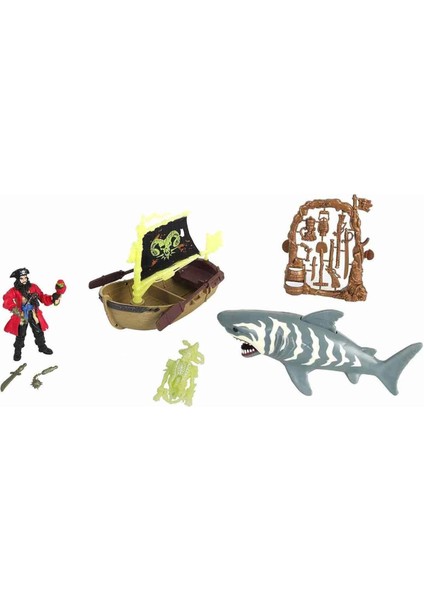 Karanlıkta Parlayan Korsan Oyun Seti Kız Erkek Çocuk Oyuncak Eğitici Oyuncaklar