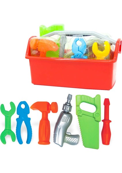 Dede Teknik Tamir Çantası Kız Erkek Çocuk Oyuncak Eğitici Oyuncaklar