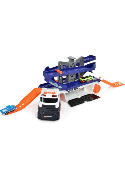 Garaj ve Pist Özellikli Sesli Işıklı Taşıyıcı Tır YDX41-4 Kız Erkek Çocuk Oyuncak Eğitici Oyuncaklar fiyatları