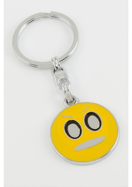 Techmrt Emoji Metal Anahtarlık-Sarı
