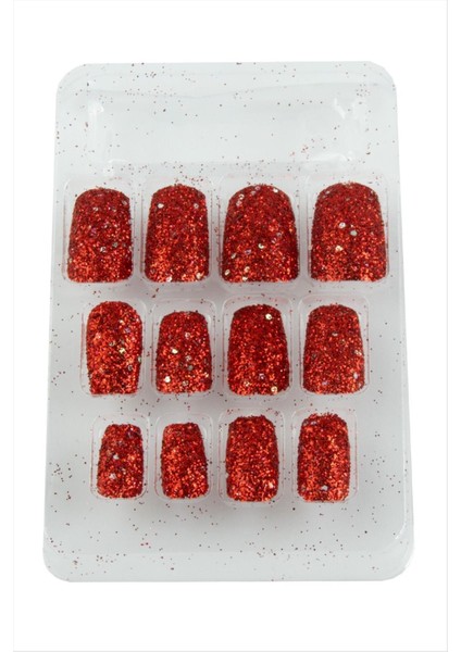 Techmrt Simli Renkli Takma Tırnak-Renkli fiyatları