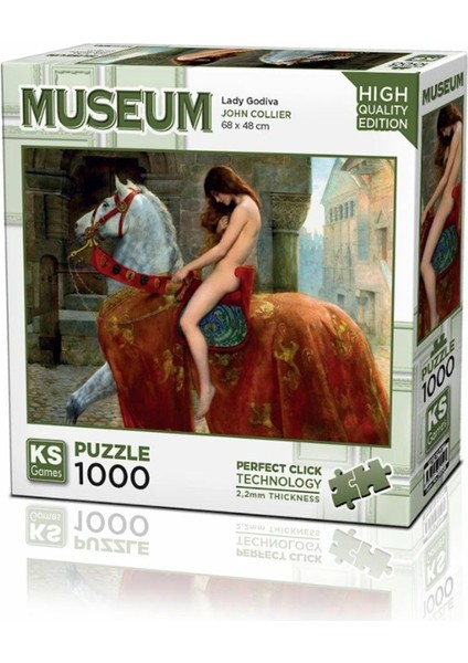 20706 Lady Godiva 1000 Parça Puzzle -Ks Puzzle Kız Erkek Çocuk Oyuncak Eğitici Oyuncaklar