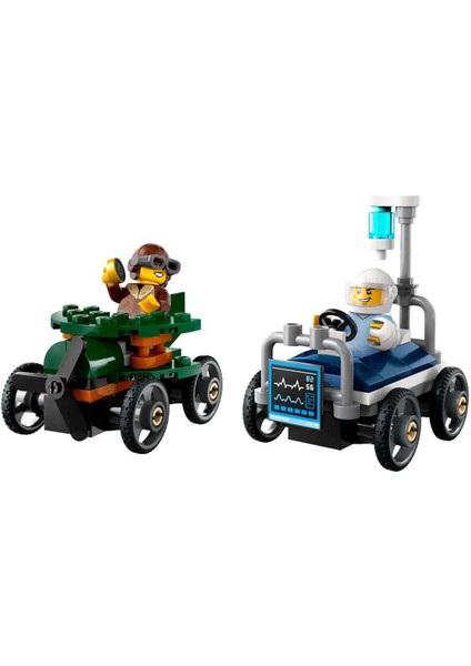 LEGO City Uçak, Hastane Yatağına Karşı Yarış Arabası Paketi 60459 Kız Erkek Çocuk Oyuncak Eğitici Oy