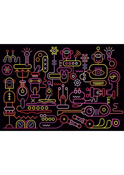 20518 Puzzle 1000 Robot Workshop Kız Erkek Çocuk Oyuncak Eğitici Oyuncaklar fiyatları