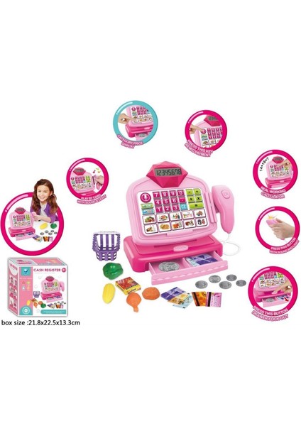 HUA-66075-66077 Işıklı ve Sesli Elektronik Yazarkasa Kız Erkek Çocuk Oyuncak Eğitici Oyuncaklar modelleri