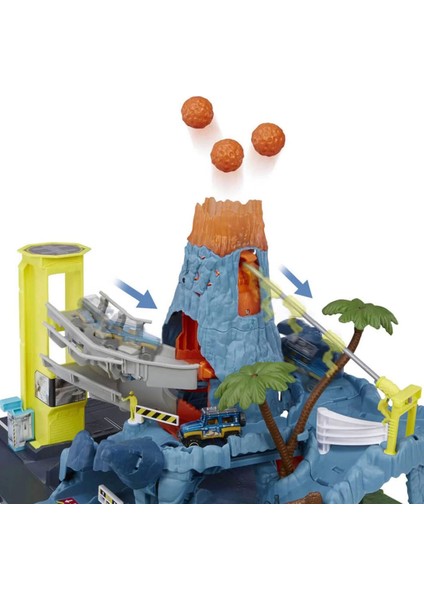 Matchbox Aksiyon Sürücüleri Volkanik Alanda Macera Oyun Seti HHW21 Kız Erkek Çocuk Oyuncak Eğitici O fiyatları