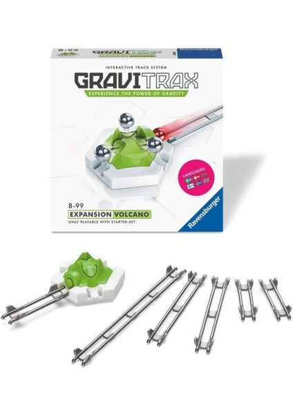261543 Gravitrax Volcano - Parkur Geliştirme Ek Paket Kız Erkek Çocuk Oyuncak Eğitici Oyuncaklar
