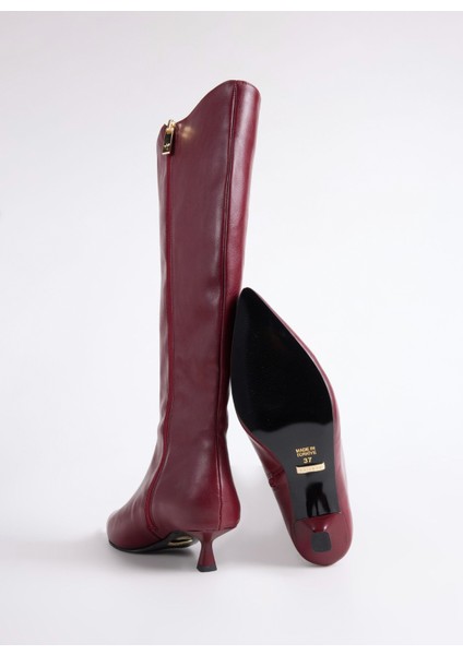 Bordo Kadın Çizme Kıtten-Lancy fırsatları