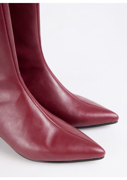 Bordo Kadın Çizme Kıtten-Lancy indirimleri