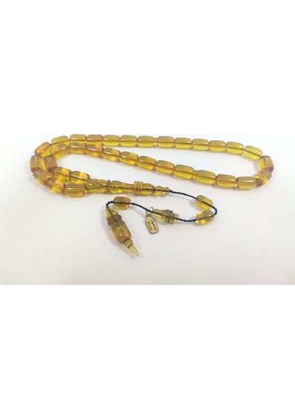 Ayhan Turan Usta Eseri Çift Kat Cilalı Halkalı Imame Yemen Zar Kehribar Sertifikalı 8637