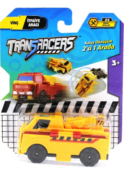Transracers Dönüşen Araçlar Vinç / Itfaiye Aacı Kız Erkek Çocuk Oyuncak Eğitici Oyuncaklar