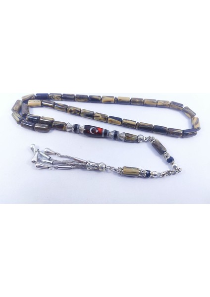 Şevket Alkan Usta Eseri Gümüş Nakkaşlı Fransız Galalit Sertfikalı 8677