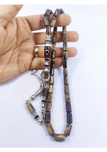 Şevket Alkan Usta Eseri Gümüş Nakkaşlı Fransız Galalit Sertfikalı 8677 fırsatları