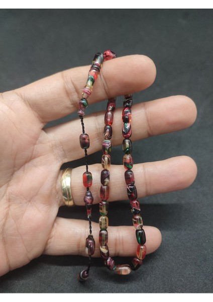 Serdal Akdeniz Usta Eseri Çift Kat Cilalı Bilek Boy (Küçük Boy) Ateş-I Kehribar Sertifikalı 8617