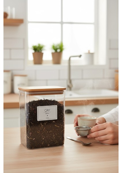 Ahşap Kapaklı Çay Kavanozu Kutusu fiyatları