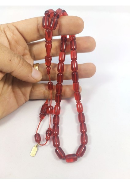 Ayhan Turan Usta Eseri Şeffaf Delim Çift Kat Cilalı Halkalı Imame Zar Kehribar Sertifikalı 8638 indirimleri