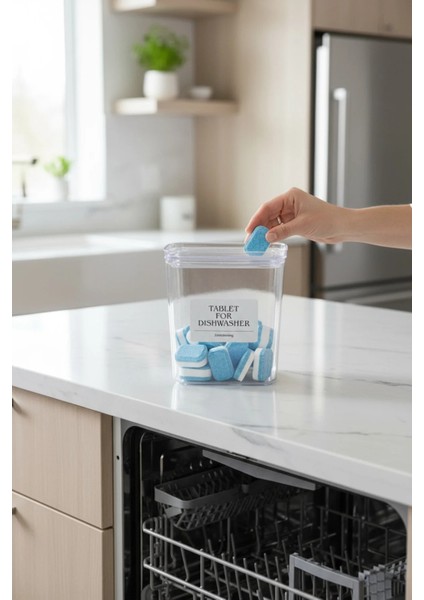 Bulaşık Makinası Tablet Deterjanlık Mika Vakum Kapak 2600ml fiyatları