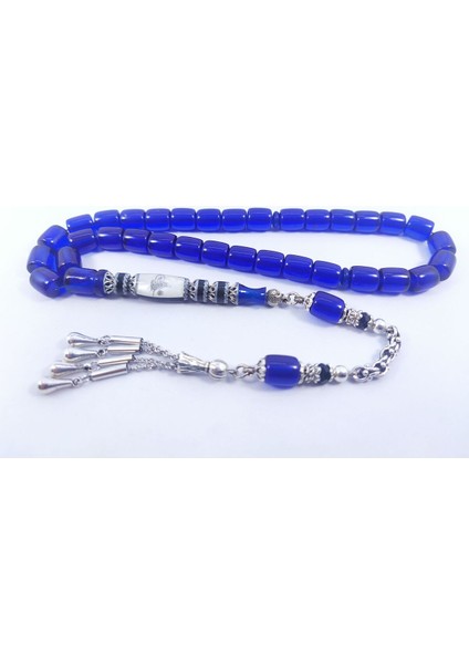 Şevket Alkan Usta Eseri Gümüş Nakkaşlı Alman Zar Kehribar Sertfikalı 8667