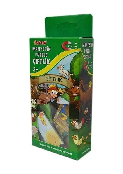 1345 Manyetik Çiftlik Puzzle Kız Erkek Çocuk Oyuncak Eğitici Oyuncaklar