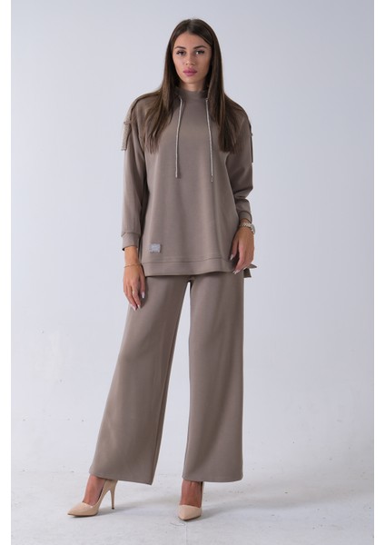 Haki Omuz Apolet Detaylı Yakası Ipli Tunik Pantolonlu Takım 4577281.23 fiyatları