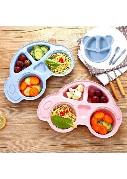 Buffer® Bebekler Için Araba Şeklinde Sevimli Mama Tabağı Çocuk Tabldot