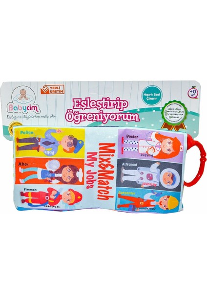 URT003-20 Eşleştirip Öğreniyorum Meslekler - Birlik Toys Kız Erkek Çocuk Oyuncak Eğitici Oyuncaklar