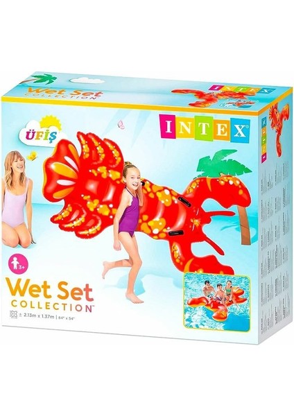 IBN57528 Istakoz Binici 213X137CM Kız Erkek Çocuk Oyuncak Eğitici Oyuncaklar