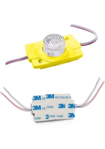 Modül LED Manda Gözü 12V Sarı Yapışkanlı