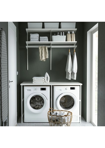 Enhet Açık Raf Ünitesi Beyaz 139 x 63,5 x 87,5 cm modelleri