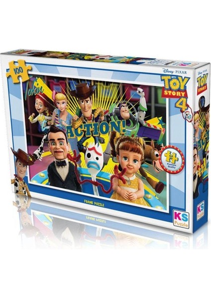 Ts 714 Puzzle 100/TOY Story 4 Puzzle 100 Parça Kız Erkek Çocuk Oyuncak Eğitici Oyuncaklar