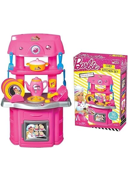 Oyuncak Barbie Şef Mutfak Seti Kız Erkek Çocuk Oyuncak Eğitici Oyuncaklar