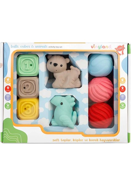 Erpa Oyuncak Vinyland 8'li Aktivite Seti Kız Erkek Çocuk Oyuncak Eğitici Oyuncaklar