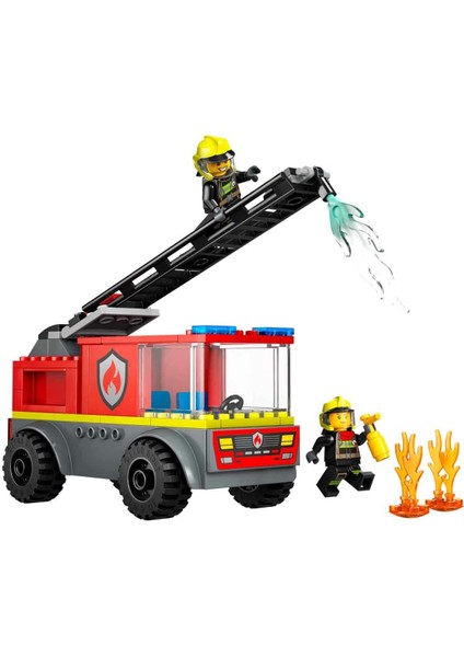 LEGO City Merdivenli Itfaiye Kamyonu 60463 Kız Erkek Çocuk Oyuncak Eğitici Oyuncaklar