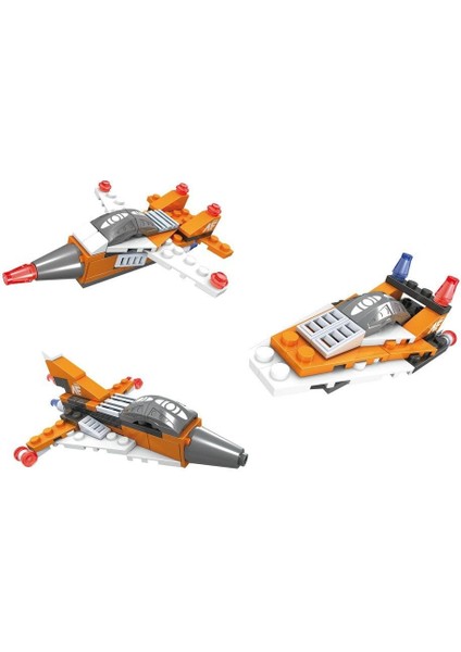 Ausini Assembling Master 3 In 1 62 Parça Hava Araçları Kız Erkek Çocuk Oyuncak Eğitici Oyuncaklar