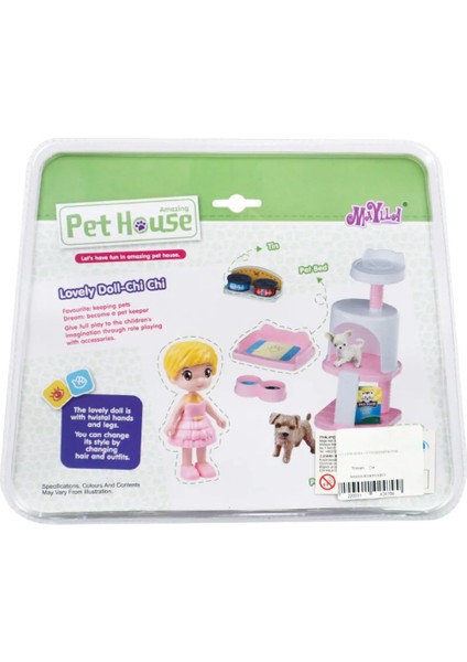 Sarı Saçlı Maylla'nın Evcil Hayvanları Mini Oyun Seti Kız Erkek Çocuk Oyuncak Eğitici Oyuncaklar modelleri