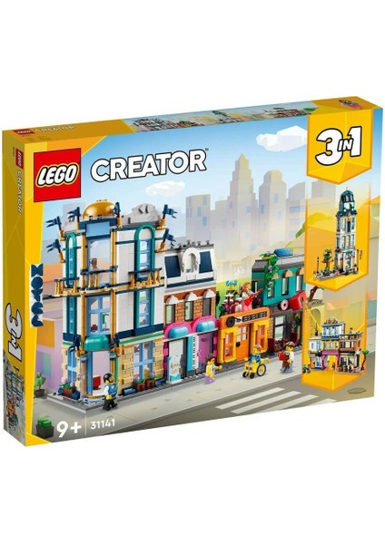 31141 LEGO Creator 3ü1 Arada Ana Cadde 1459 Parça +9 Yaş Kız Erkek Çocuk Oyuncak Eğitici Oyuncaklar