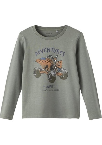 Erkek Çocuk Yeşil Uzun Kollu T-Shirt fırsatları