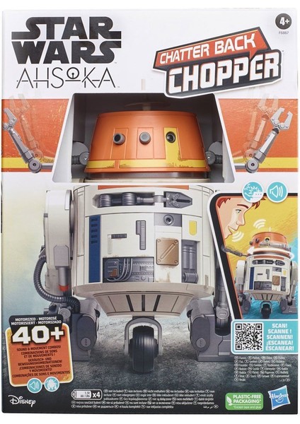 F6867 Star Wars Interaktif Chopper C1-10P +4 Yaş Kız Erkek Çocuk Oyuncak Eğitici Oyuncaklar