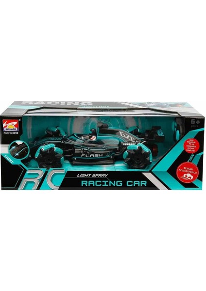 3292 Uzaktan Kumandalı Equation USB Şarjlı Buhar Çıkaran Yarış Arabası 35CM 1:14 Kız Erkek Çocuk Oyu