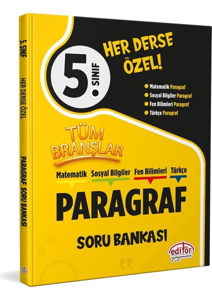 5. Sınıf Tüm Branşlar Paragraf Soru Bankası modelleri