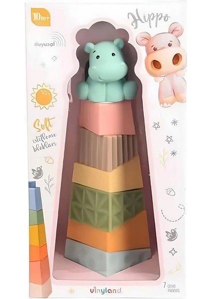 Soft Istifleme Piramit Koala 8'li Set Kız Erkek Çocuk Oyuncak Eğitici Oyuncaklar