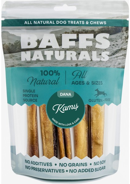 Baffs Naturals Dana Kamış %100 Doğal Çiğnemelik Köpek Ödül Maması 100 gr
