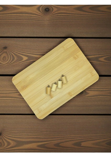 Ayaklı Bambu Sunum ve Kesme Tahtası – Doğal Bambu, 32X22X3 cm | Servis Tahtası, Kahvaltı Sunum Tahtası, Mutfak Kesme Tahtası fırsatları