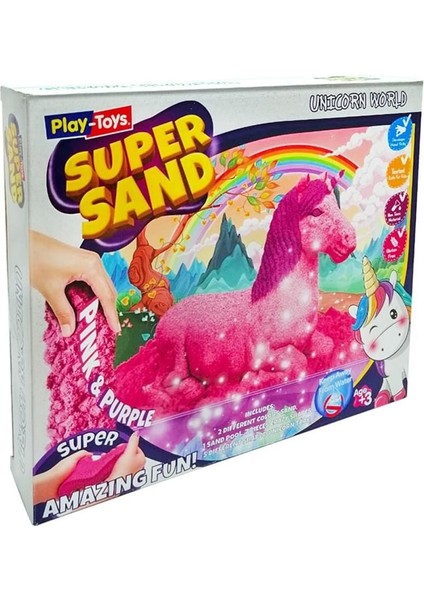 Playtoys Unicorn Dünyası Oyun Kumu Super Sand Kız Erkek Çocuk Oyuncak Eğitici Oyuncaklar fiyatları