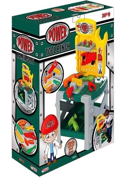Power Oyuncak Tamir Tezgahı Seti Kız Erkek Çocuk Oyuncak Eğitici Oyuncaklar