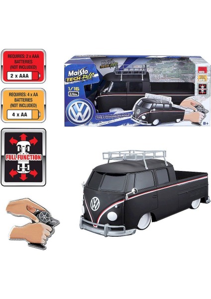 May 82707 Kumandalı Type 2 Volkswagen Pick Up 1:16 Kız Erkek Çocuk Oyuncak Eğitici Oyuncaklar