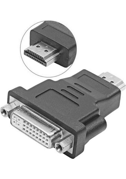 HDMI Erkek DVI Dişi 24+5 Dönüştürücü Kawaı