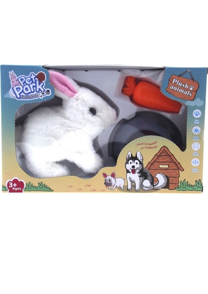 Sesli ve Hareketli Beyaz Peluş Yavru Tavşan Kız Erkek Çocuk Oyuncak Eğitici Oyuncaklar fiyatları